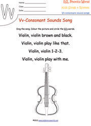 v-consonant-sound-song-worksheet